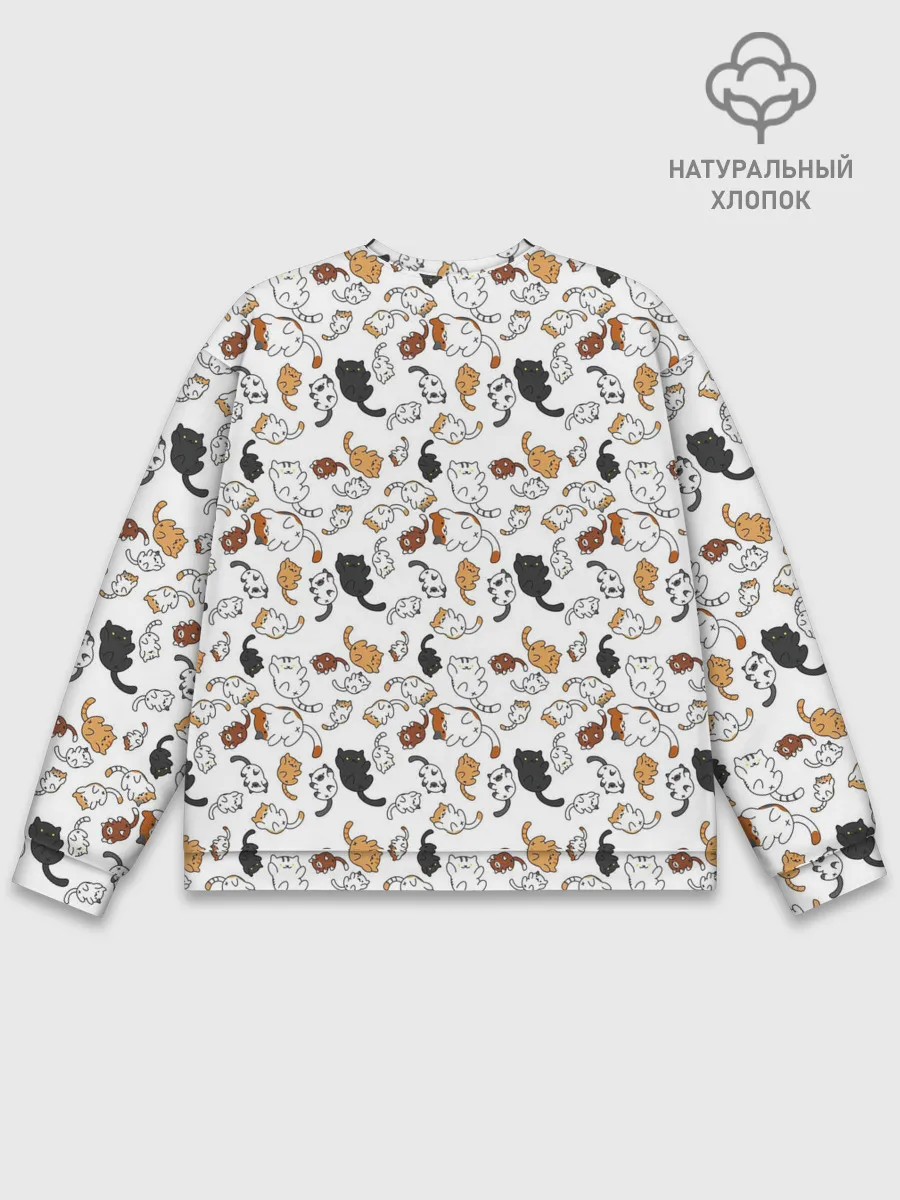 Мужской свитшот базовый / КОТИКИ