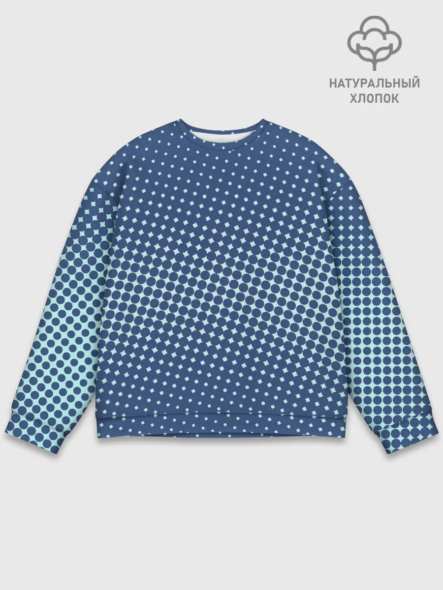 Мужской свитшот базовый / Хаотичный горошек