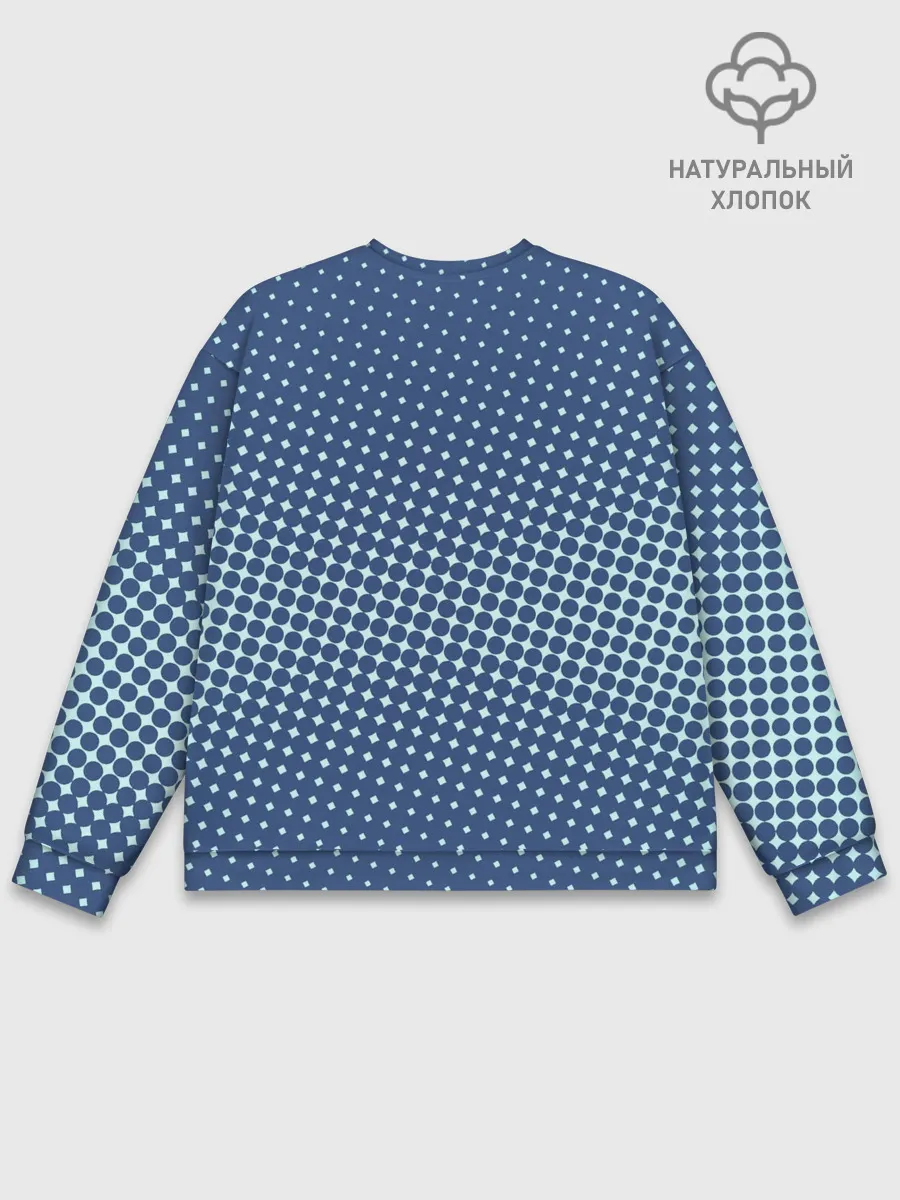 Мужской свитшот базовый / Хаотичный горошек