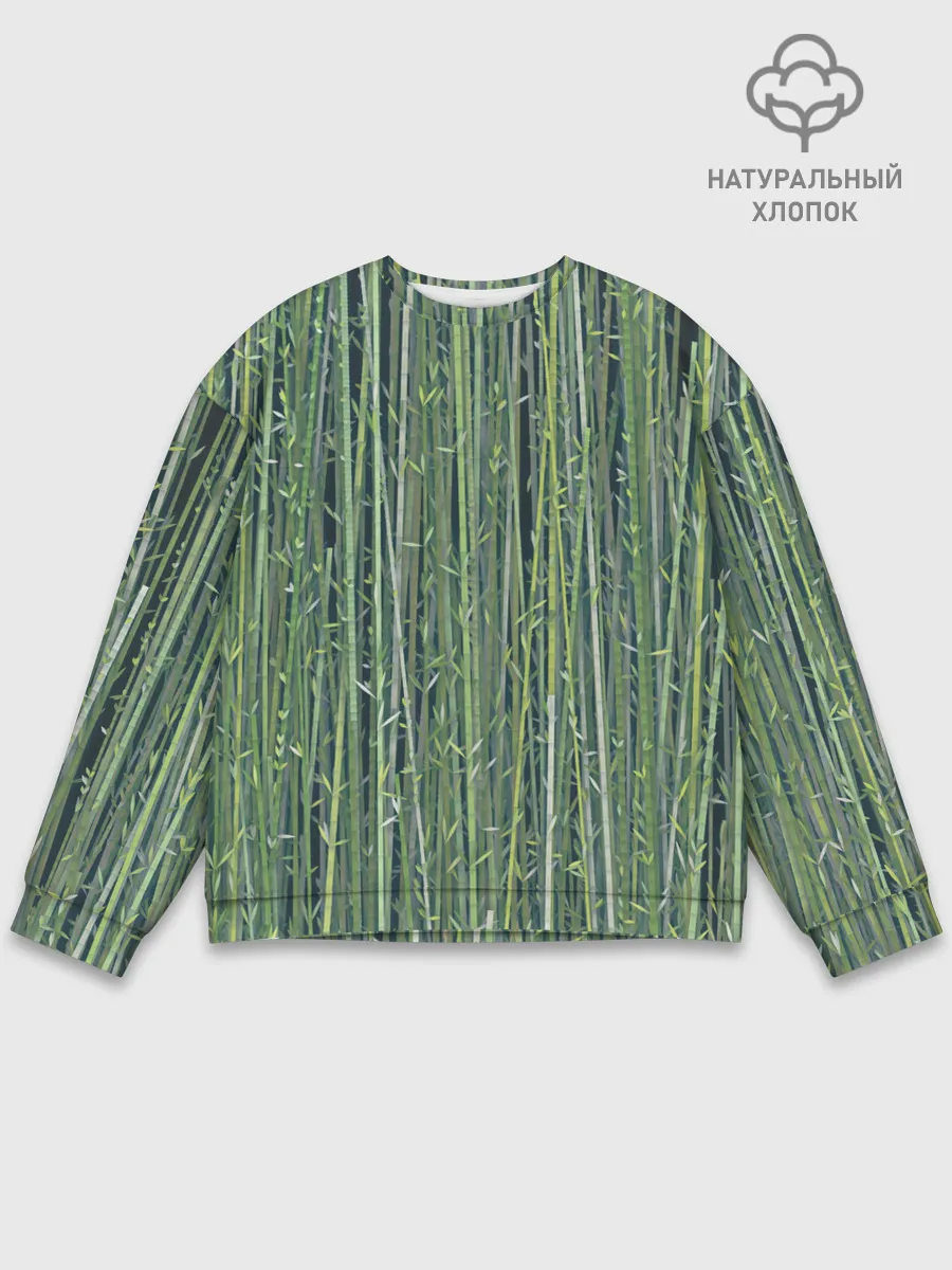 Мужской свитшот базовый / Зеленый бамбук