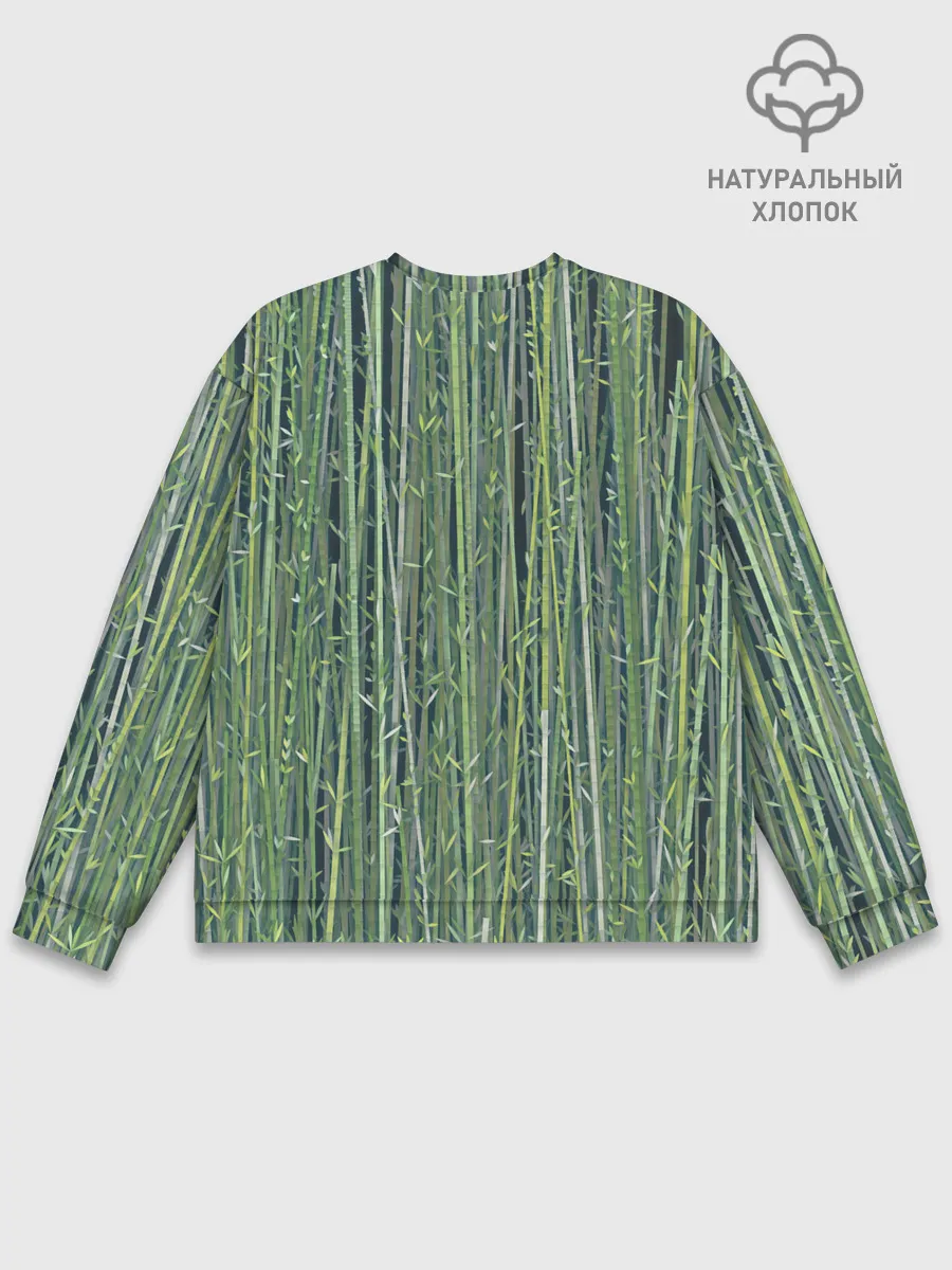 Мужской свитшот базовый / Зеленый бамбук