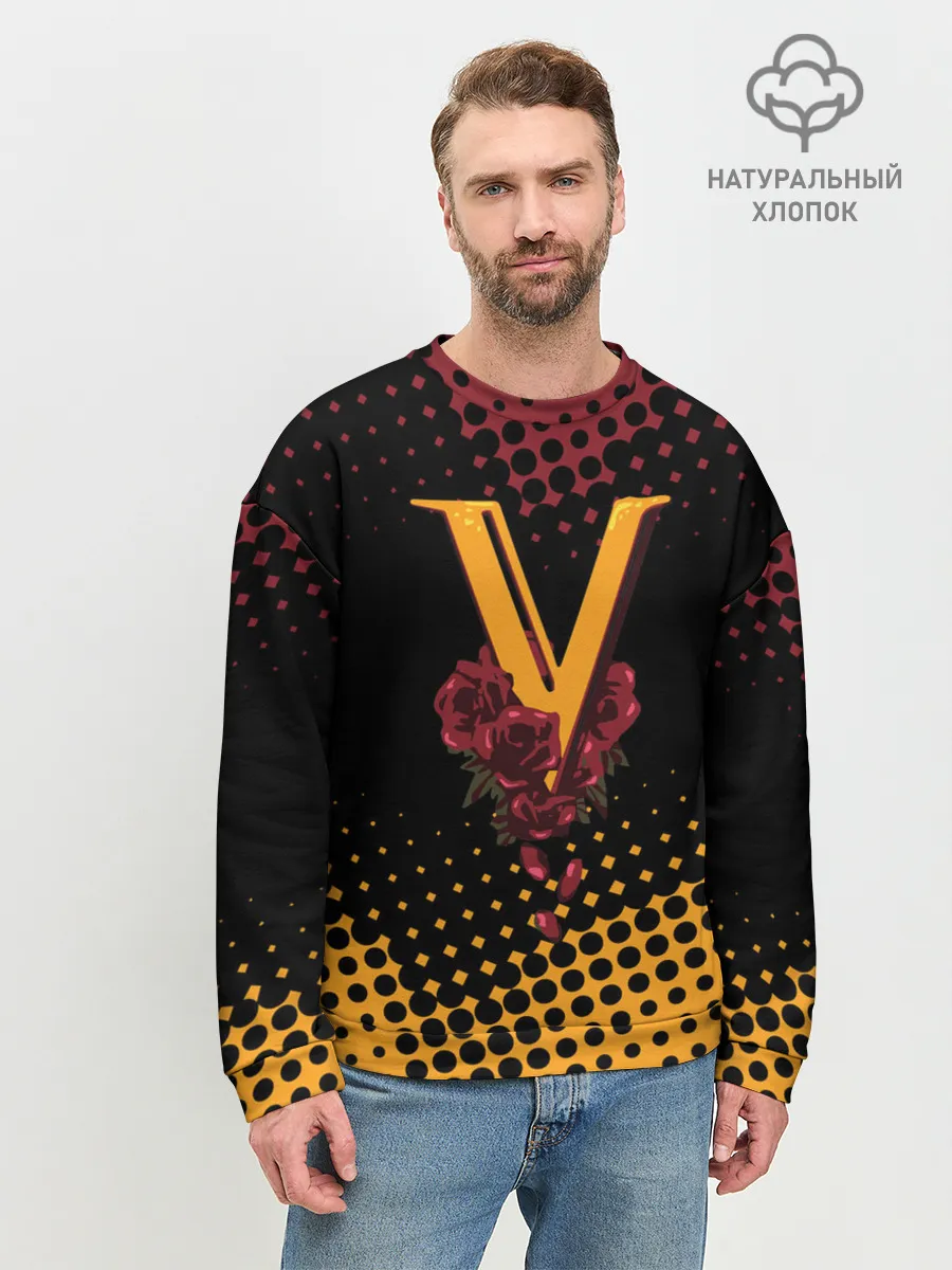 Мужской свитшот базовый / CYBERPUNK 2077 / VALENTINO.