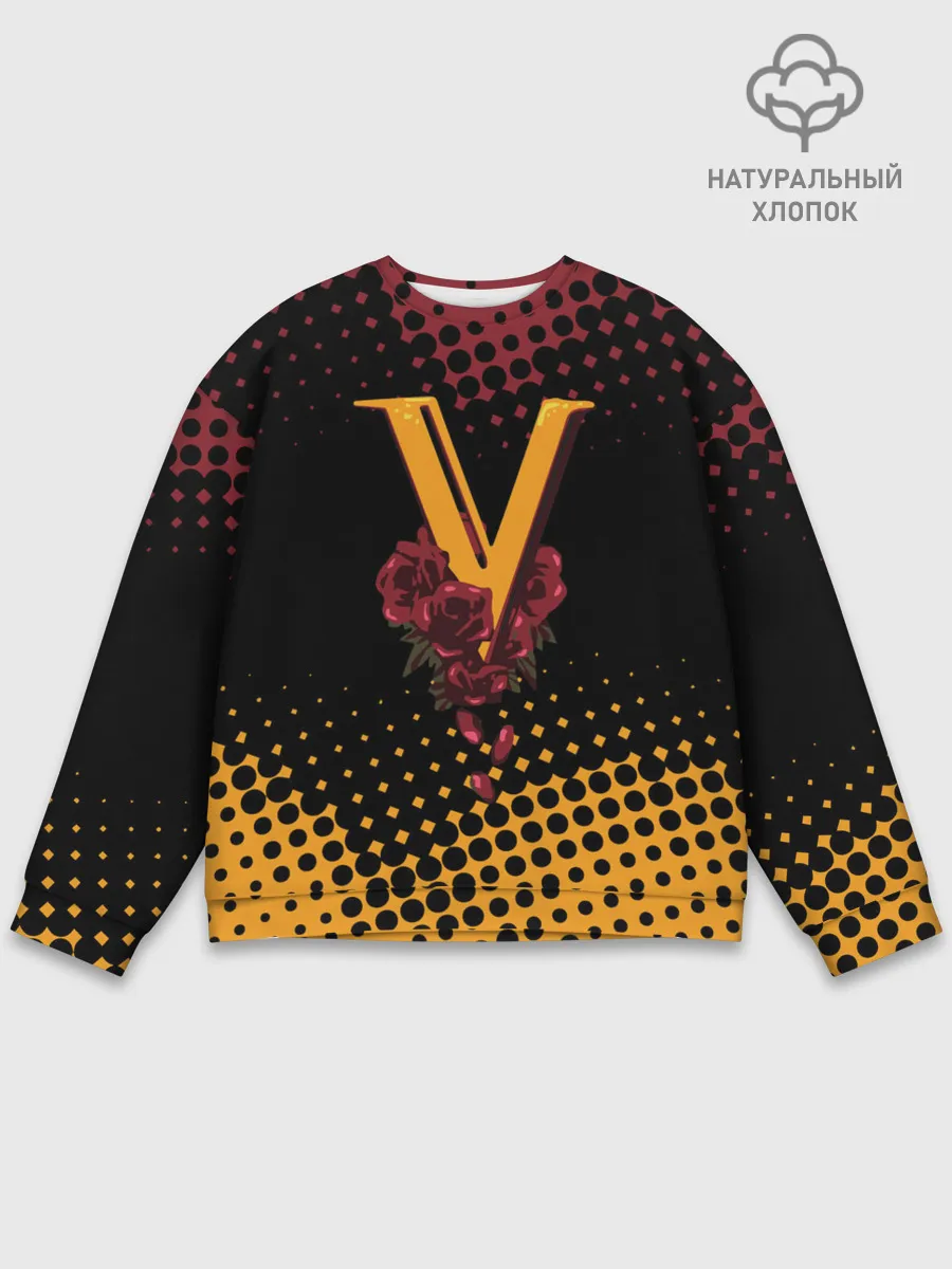 Мужской свитшот базовый / CYBERPUNK 2077 / VALENTINO.