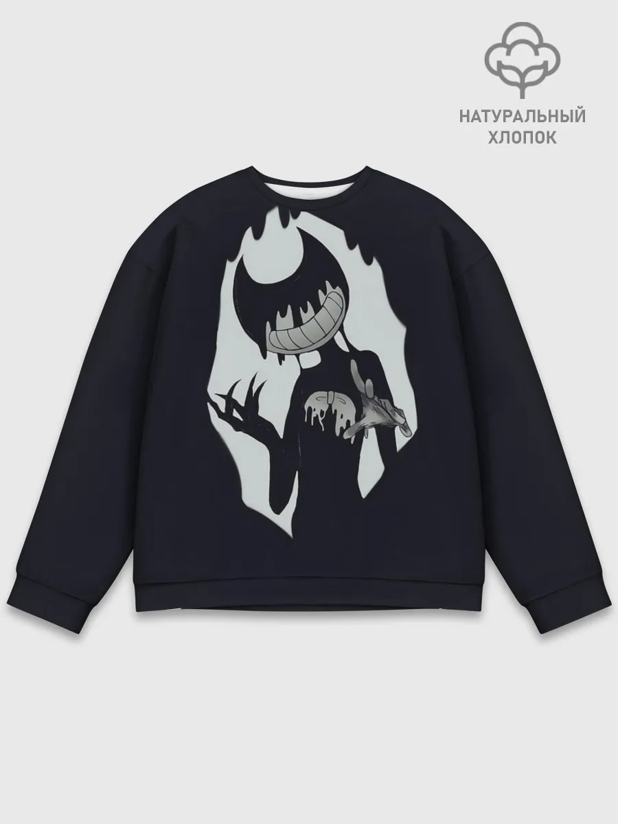 Мужской свитшот базовый / Bendy And The Ink Machine