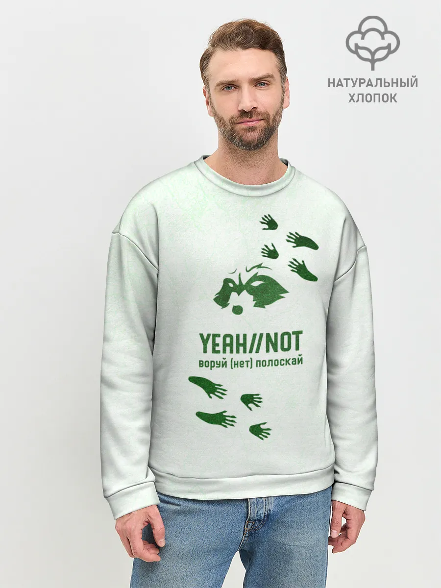 Мужской свитшот базовый / Енот