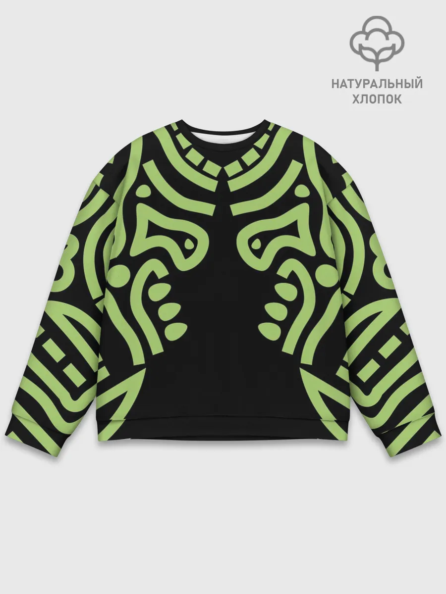 Мужской свитшот базовый / узор тату