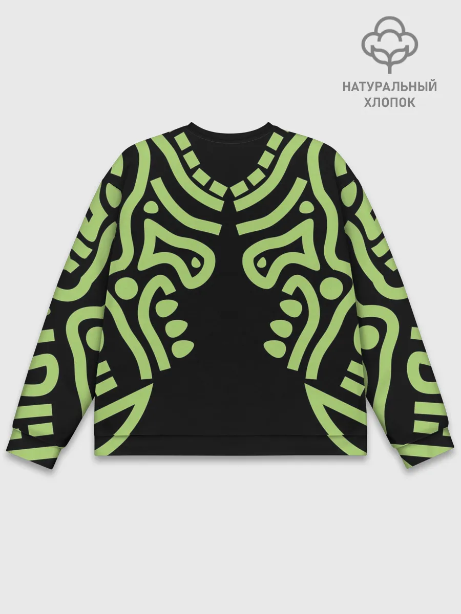 Мужской свитшот базовый / узор тату