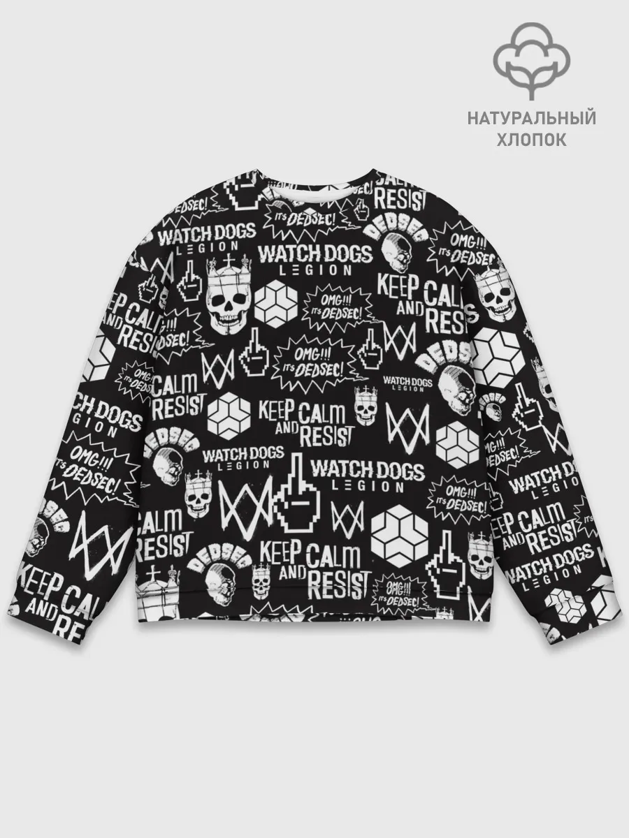 Мужской свитшот базовый / WATCH DOGS LEGION