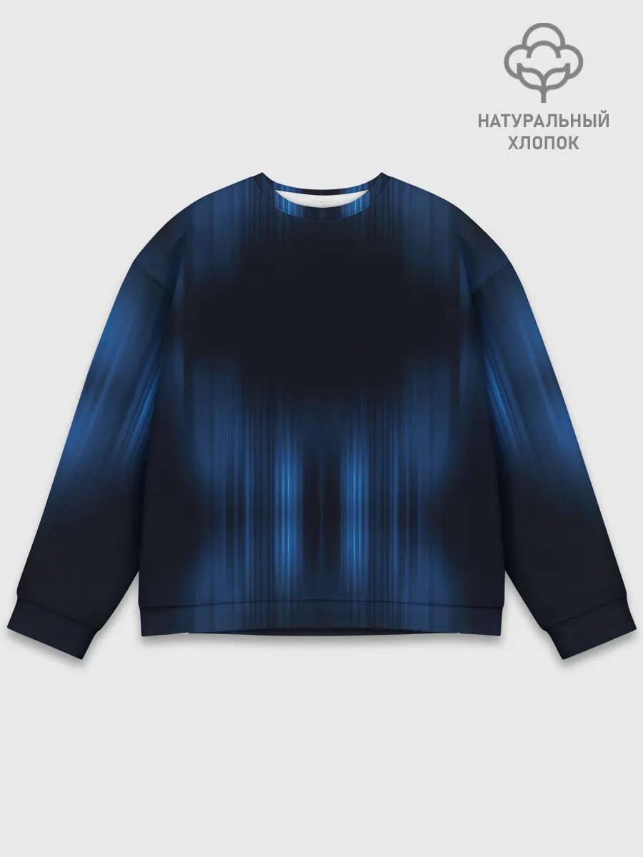 Мужской свитшот базовый / НЕОНОВЫЙ ДОЖДЬ