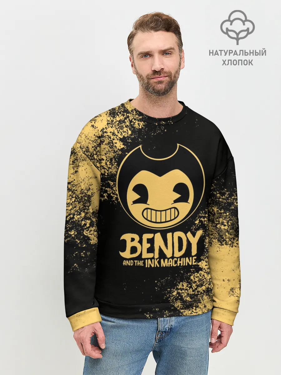 Мужской свитшот базовый / Bendy And The Ink Machine
