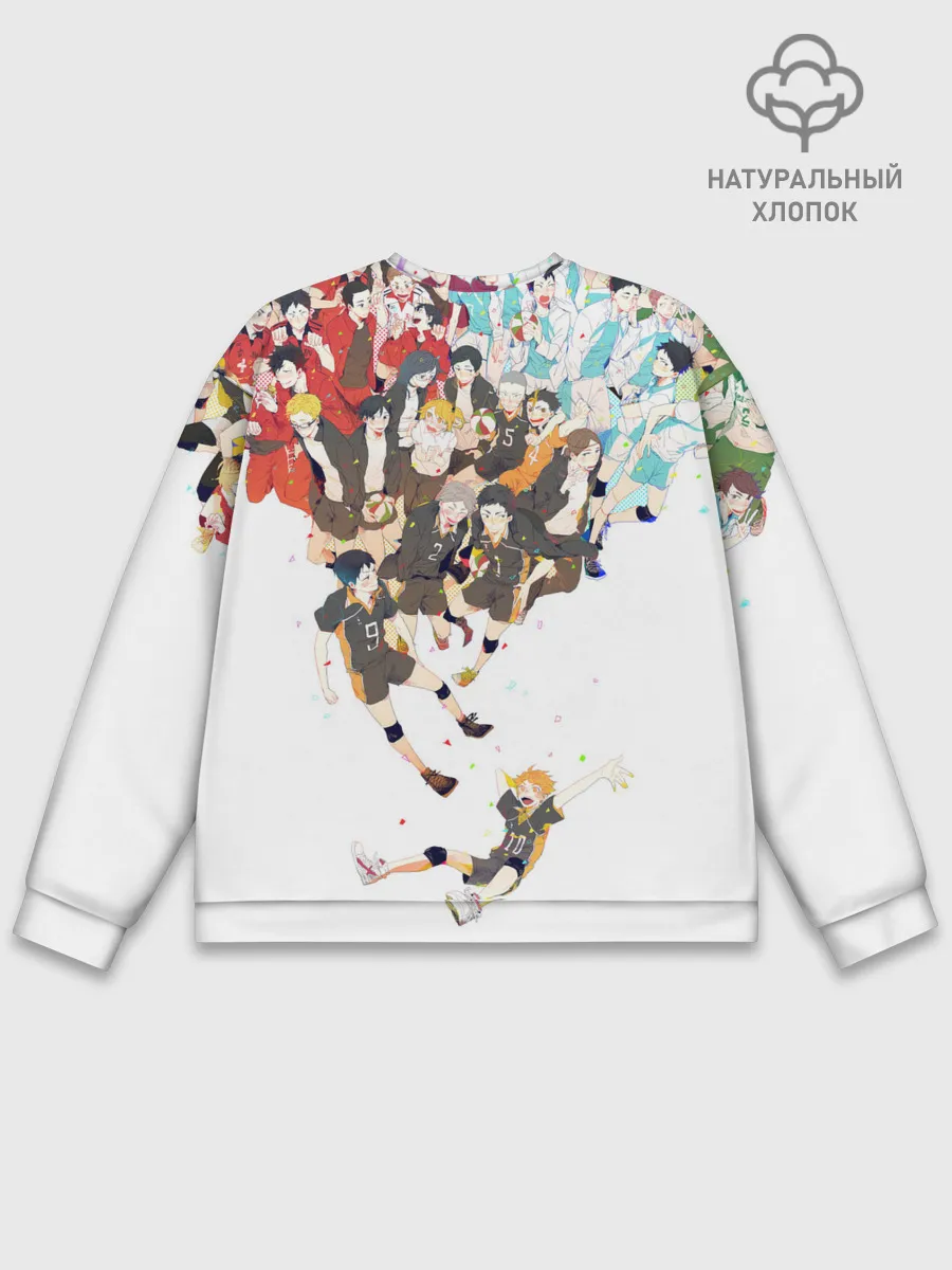 Мужской свитшот базовый / Все герои Haikyuu