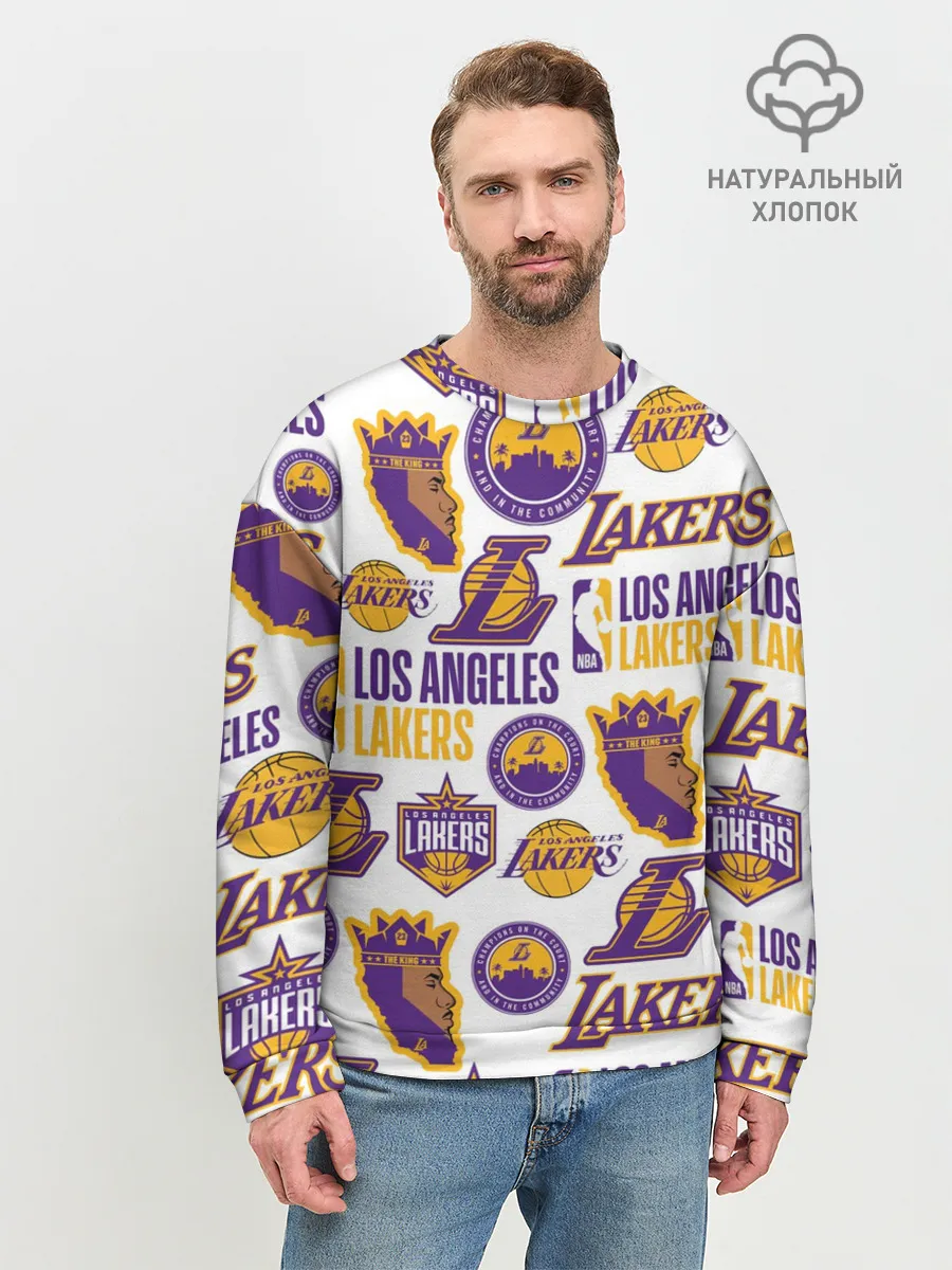 Мужской свитшот базовый / LAKERS LOGO