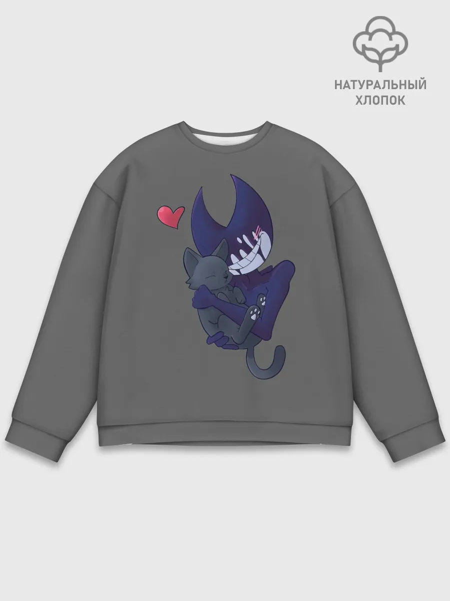 Мужской свитшот базовый / Bendy And The Ink Machine