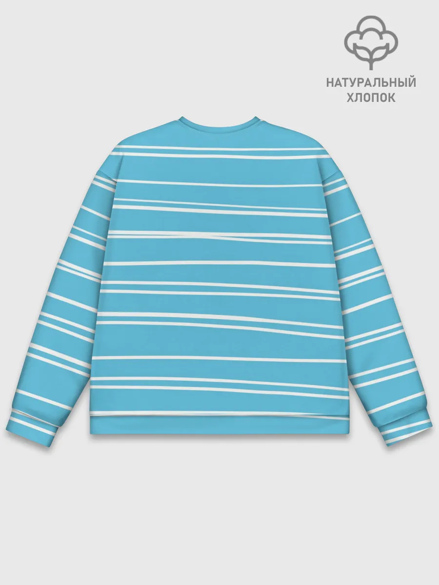 Мужской свитшот базовый / Стич с лягушкой