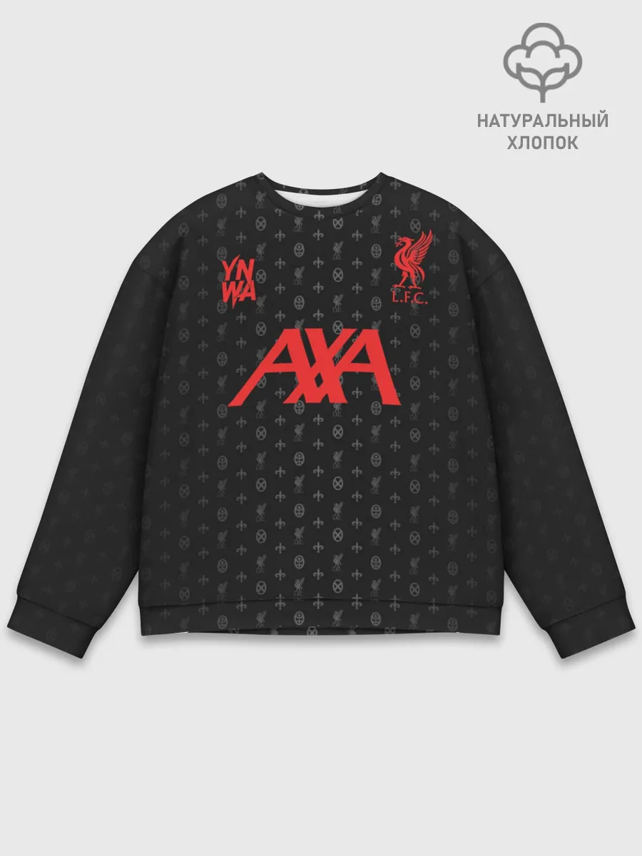 Мужской свитшот базовый / LIVERPOOL разминочная 20/21