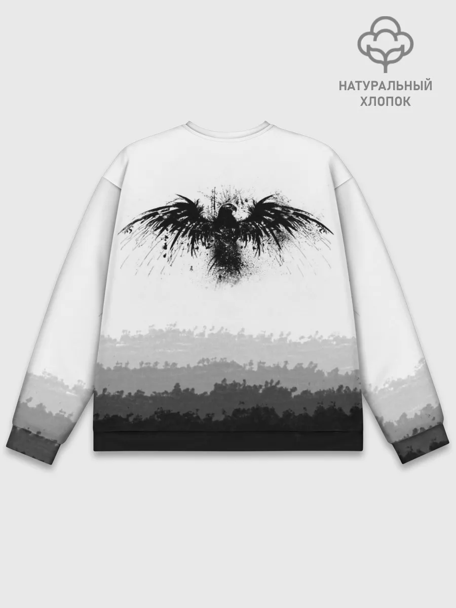 Мужской свитшот базовый / ЧЁРНЫЙ ВОРОН