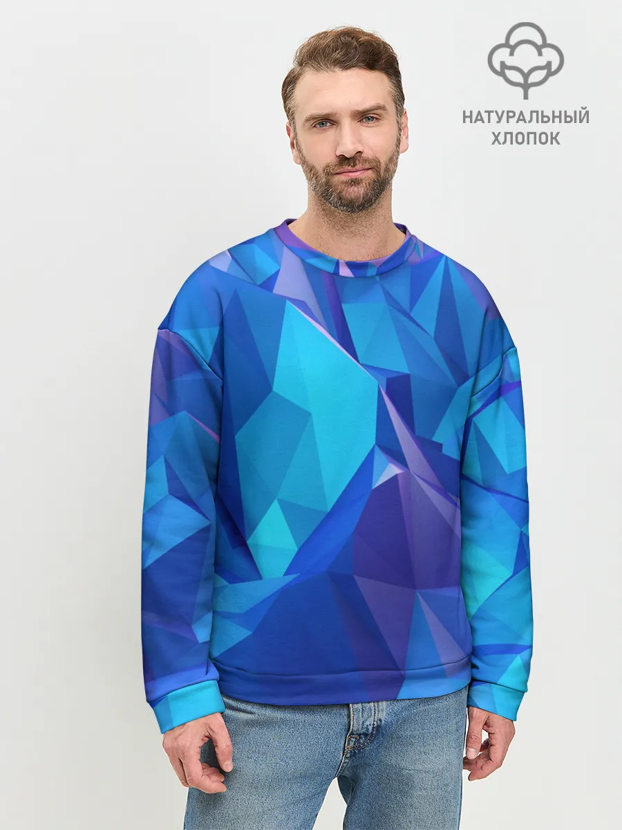 Мужской свитшот базовый / NEON CRYSTALLS