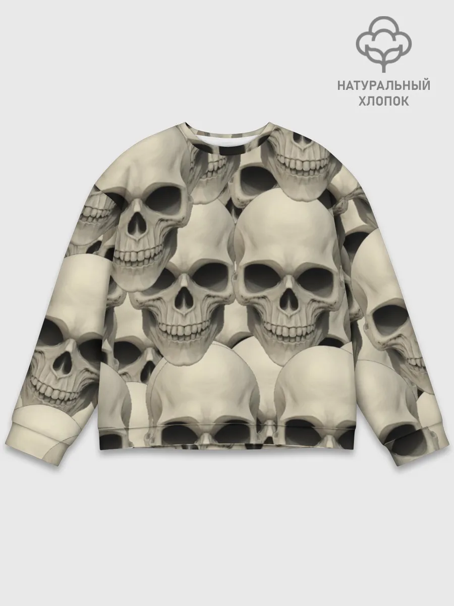 Мужской свитшот базовый / Черепа