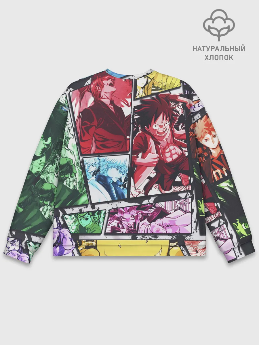 Мужской свитшот базовый / EPIC MAIN ANIME CHARACTERS 3D!