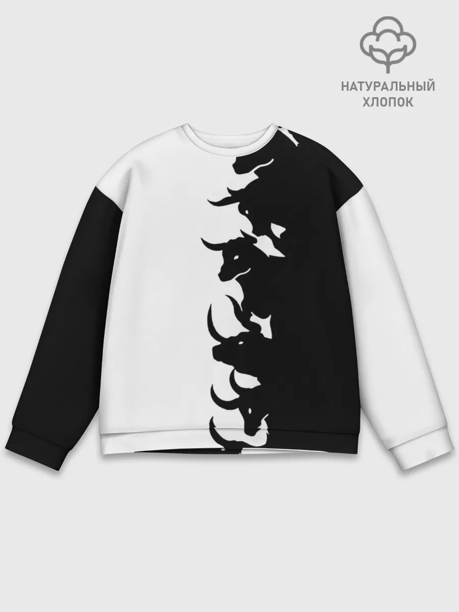 Мужской свитшот базовый / Символ 2021 | Год Быка