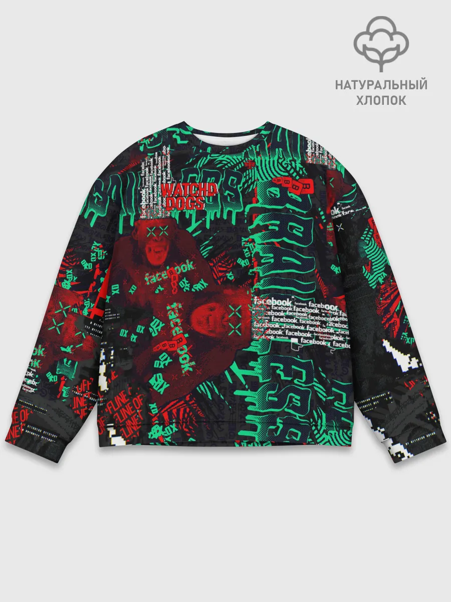 Мужской свитшот базовый / Watch Dogs: Legion