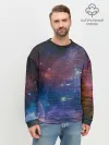 Мужской свитшот базовый / Glitch space