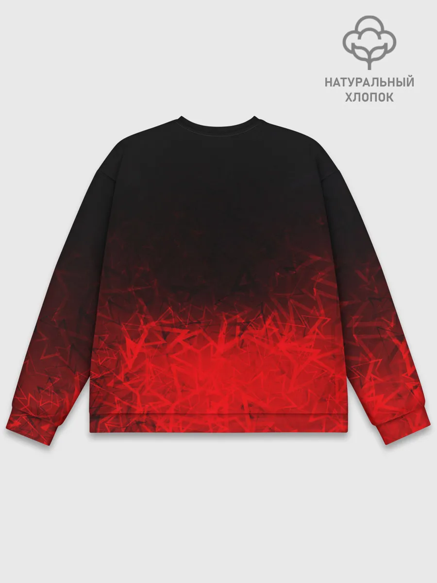 Мужской свитшот базовый / КРАСНО-ЧЕРНЫЙ ГРАДИЕНТ