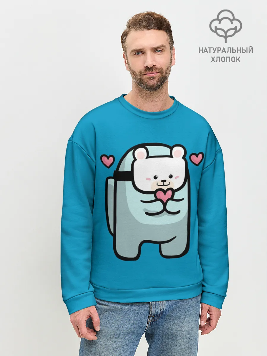 Мужской свитшот базовый / Nyan Cat