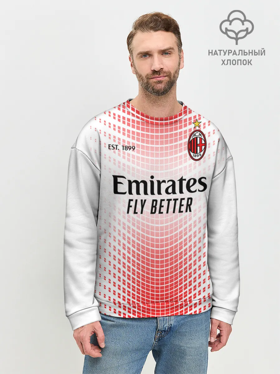 Мужской свитшот базовый / AC MILAN 20/21 - ГОСТЕВАЯ