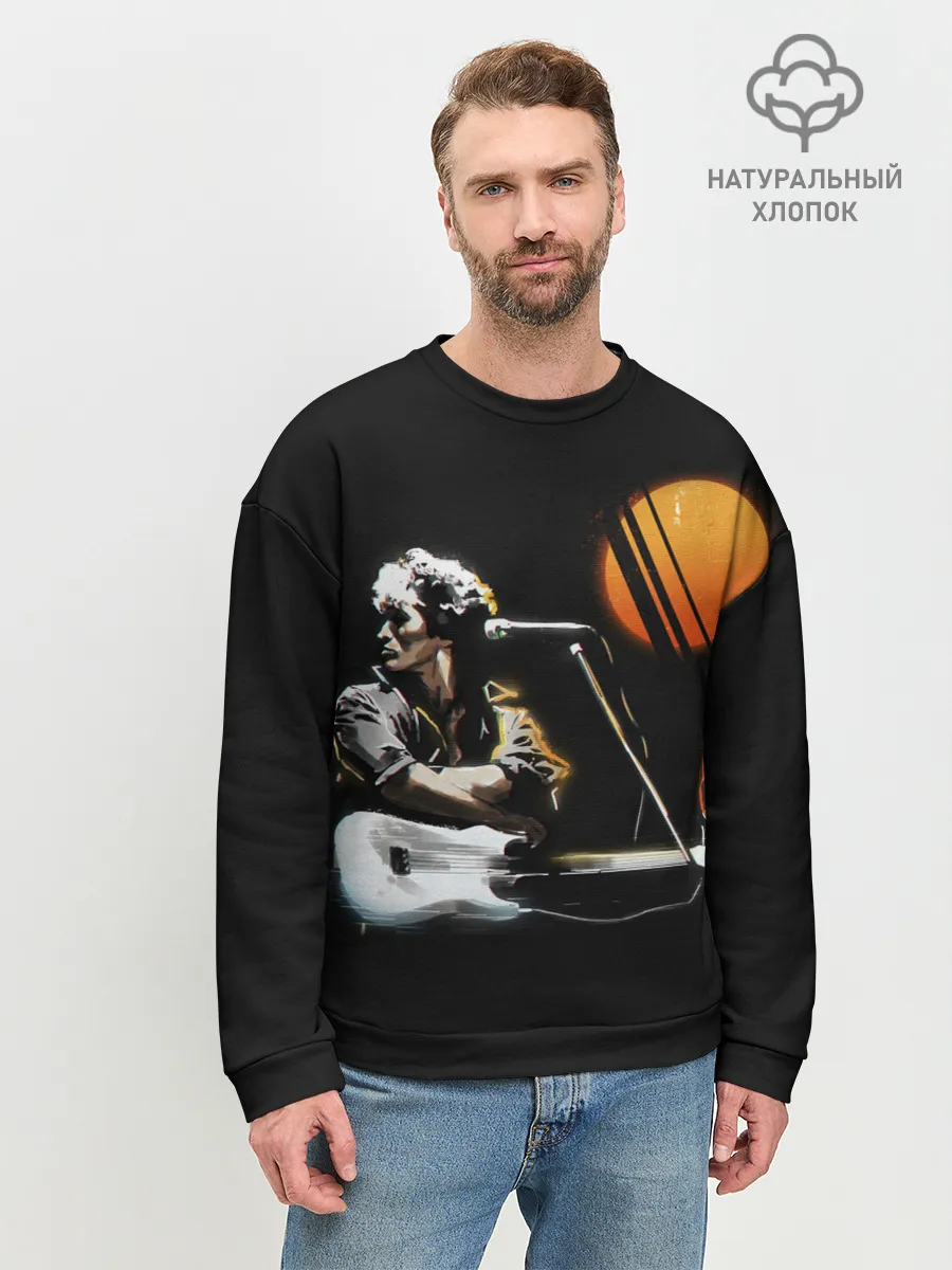 Мужской свитшот базовый / Виктор Цой.