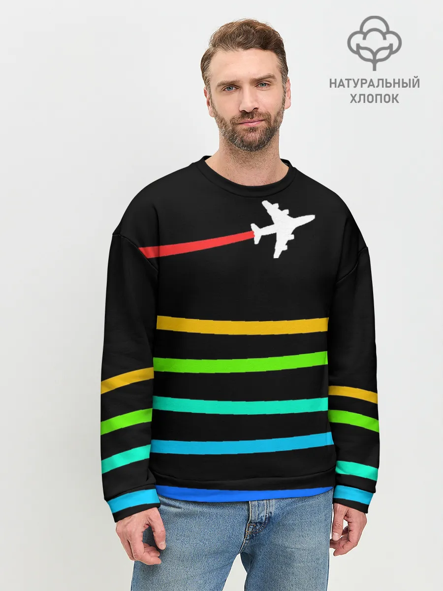 Мужской свитшот базовый / В небо