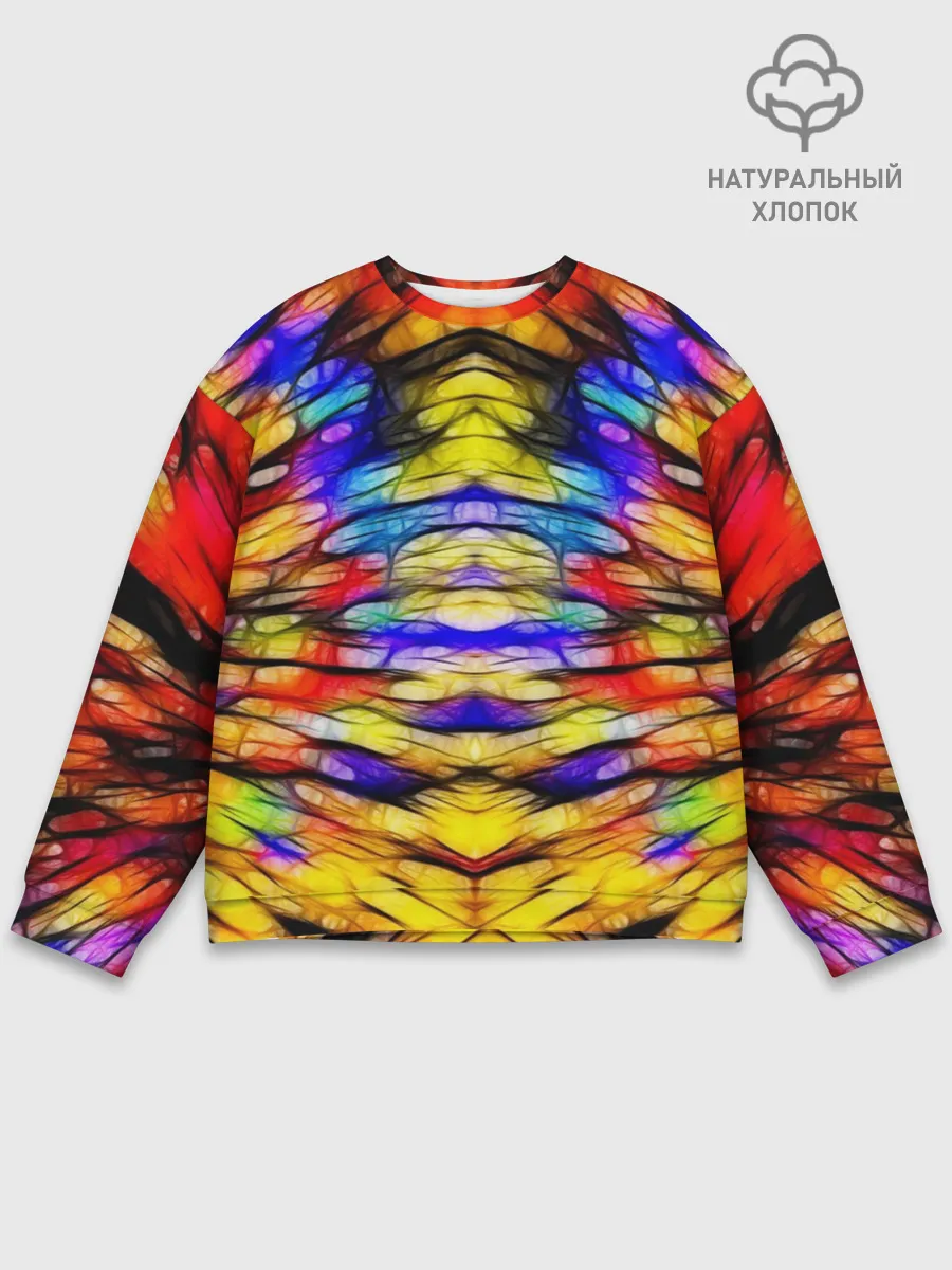 Мужской свитшот базовый / Батик. Краски