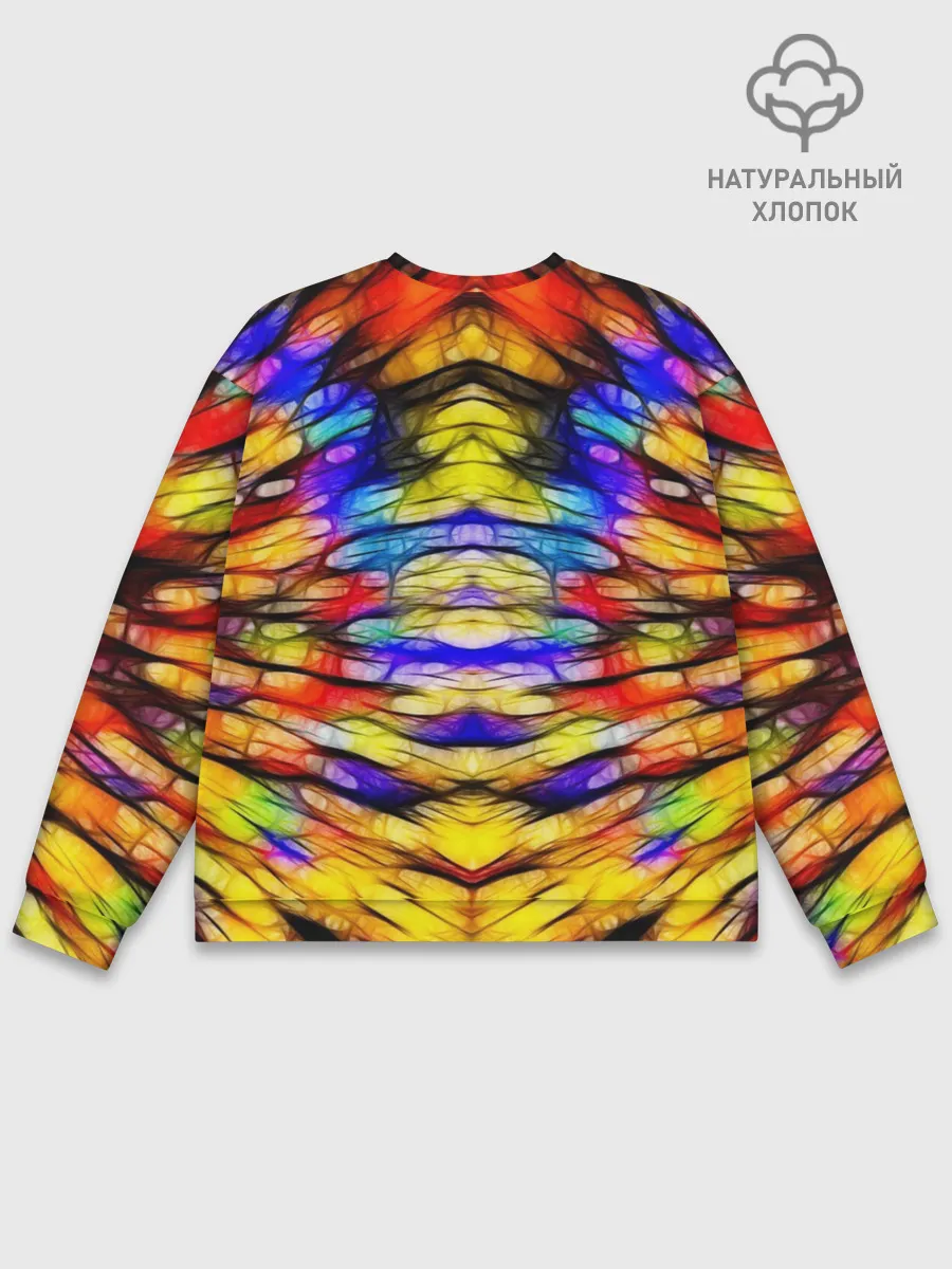 Мужской свитшот базовый / Батик. Краски