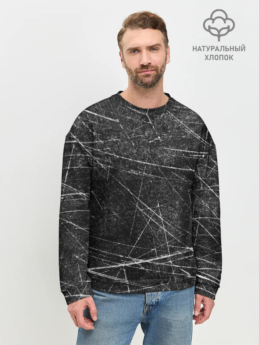 Мужской свитшот базовый / Царапины