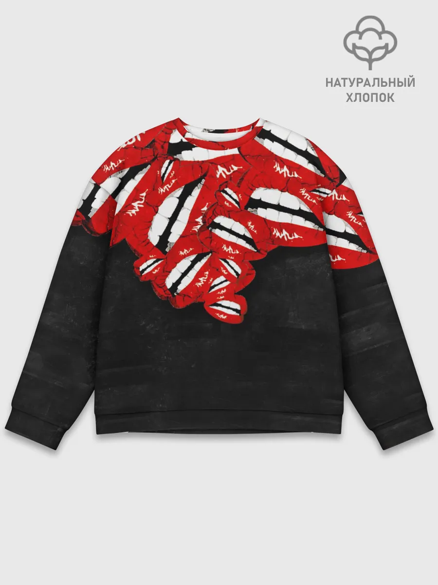 Мужской свитшот базовый / Губы