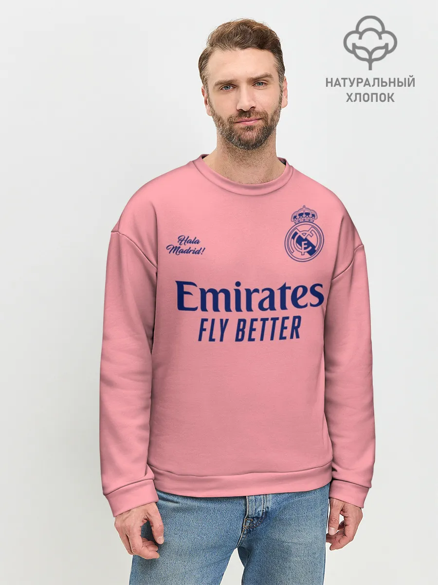 Мужской свитшот базовый / REAL MADRID, выездная 20/21