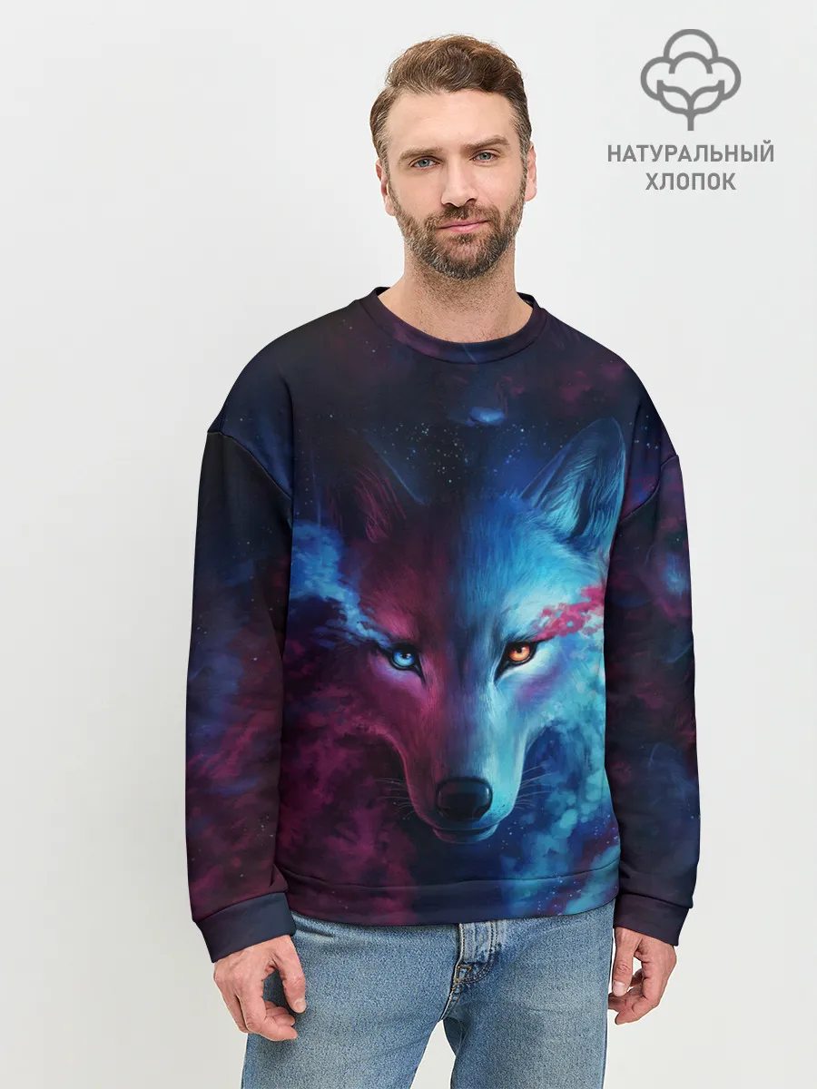 Мужской свитшот базовый / ЗВЕЗДНЫЙ ВОЛК