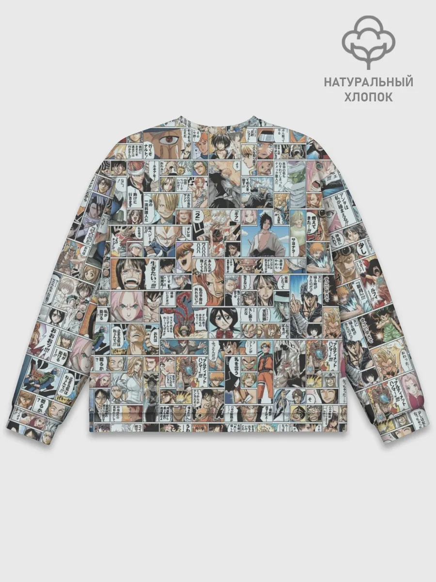 Мужской свитшот базовый / MANGA PATTERN