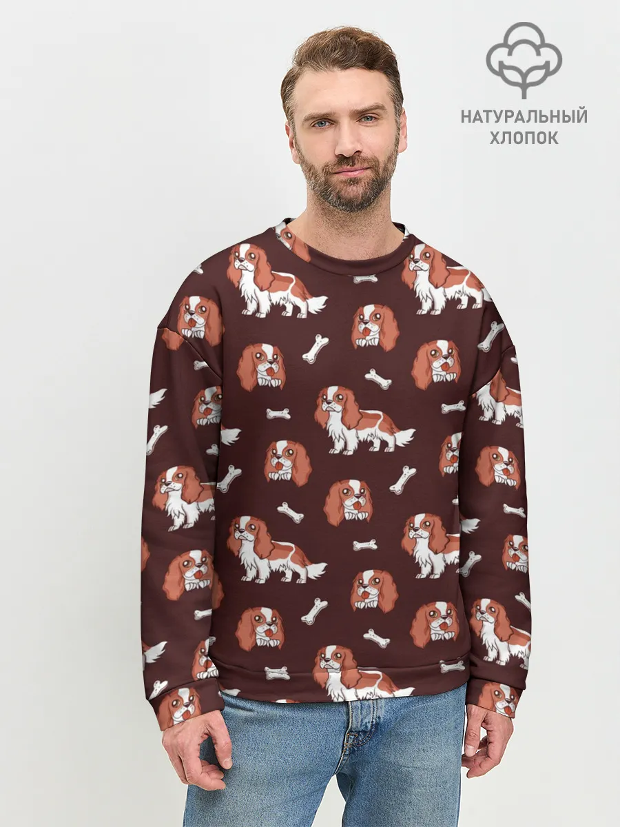 Мужской свитшот базовый / Спаниели