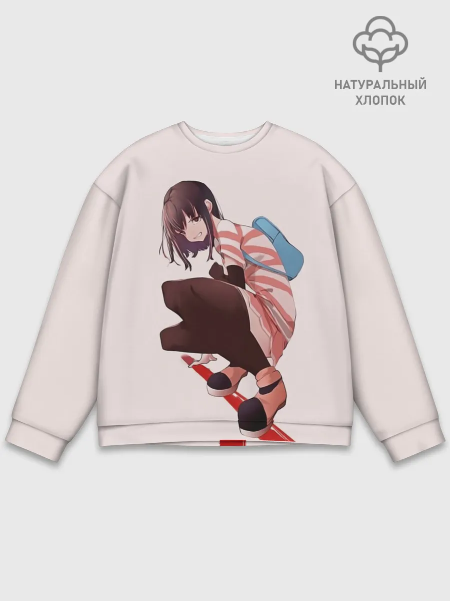 Мужской свитшот базовый / Обычная девушка