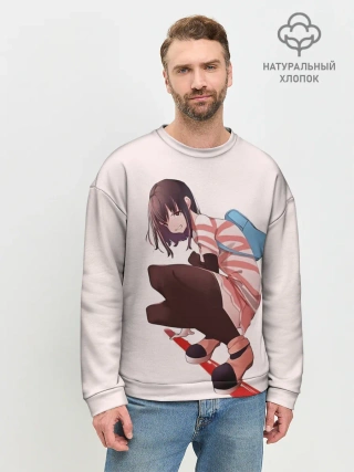 Мужской свитшот базовый / Обычная девушка