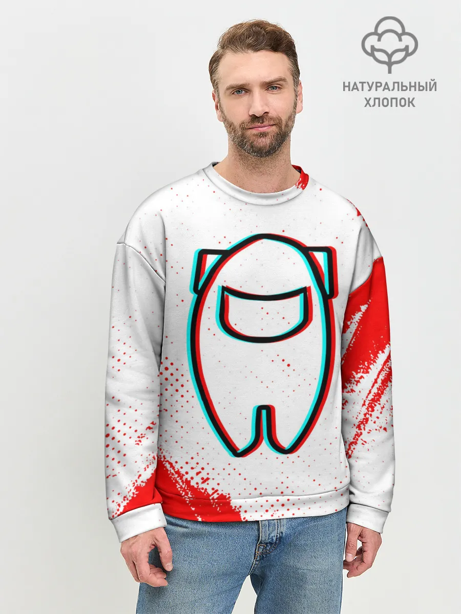 Мужской свитшот базовый / AMONG US / АМОНГ АС