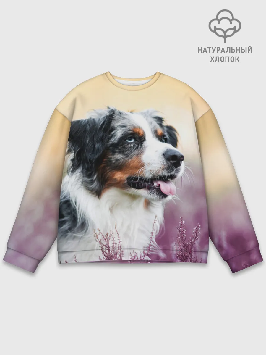 Мужской свитшот базовый / Австралийская Овчарка