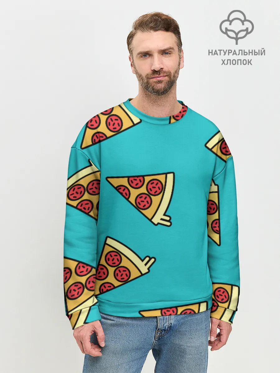 Мужской свитшот базовый / пицца