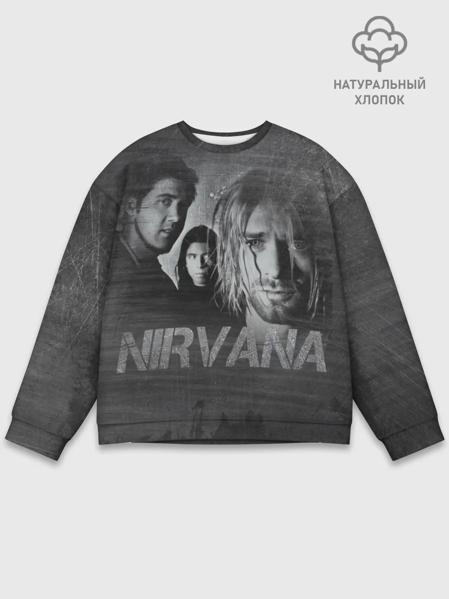 Мужской свитшот базовый / Нирвана