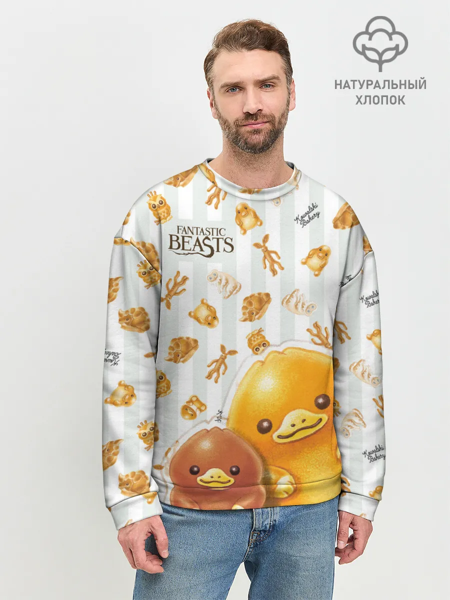 Мужской свитшот базовый / Fantastic Beasts Baby Nifflers