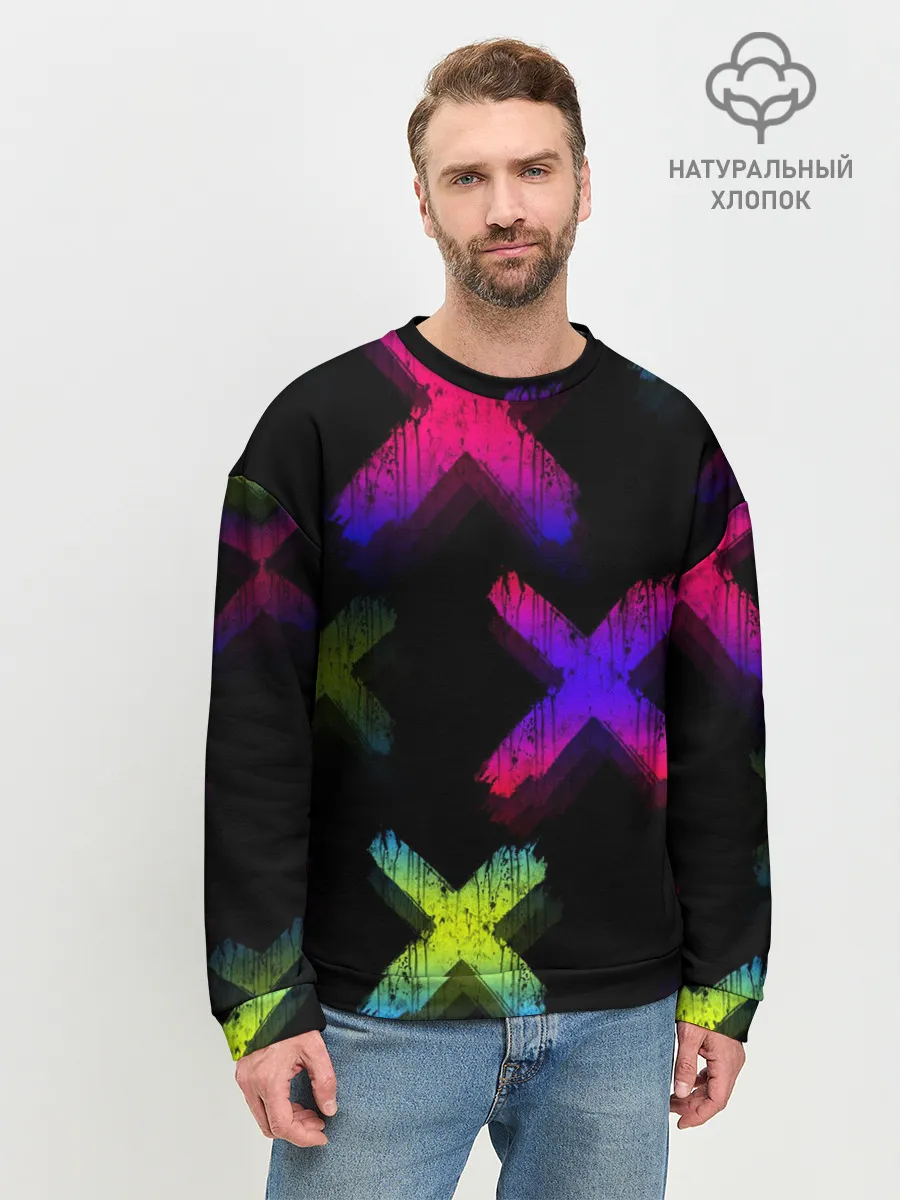 Мужской свитшот базовый / Крестики