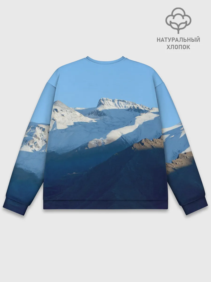 Мужской свитшот базовый / Снежные горы