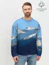 Мужской свитшот базовый / Снежные горы