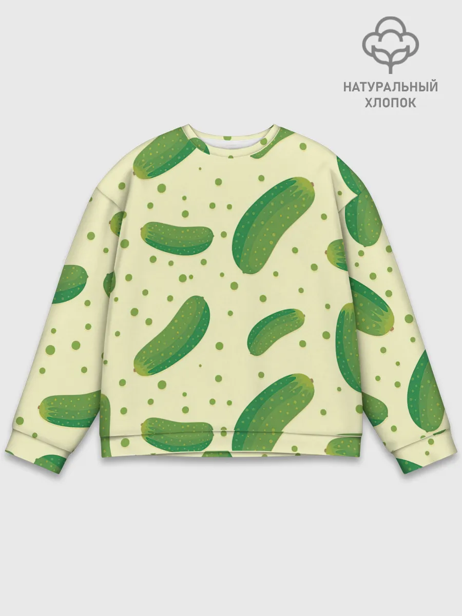 Мужской свитшот базовый / Огурчики